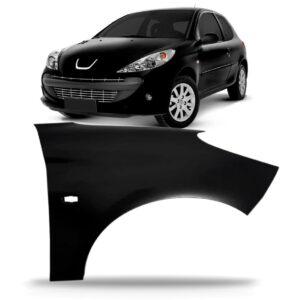 Paralama Peugeot 207 2009 A 2013 C Furo Pisca S Furo Moldura Lado Direito