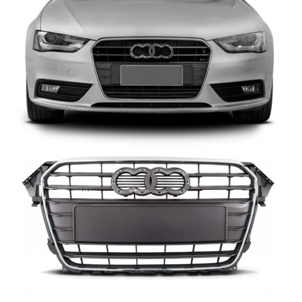 Tela Radiador Audi A4 2013 2014 2015 Moldura 1a Linha Preto