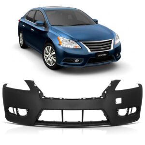 Parachoque Dianteiro Sentra 2014 2015 2016 Novo C/furo Novo Preto