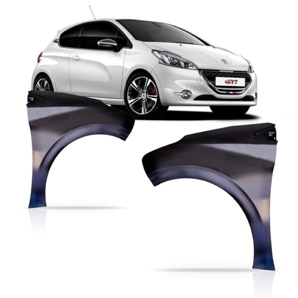 Paralama Peugeot 208 2012 2013 2014 2015 2016 Sem Furo Lado Esquerdo