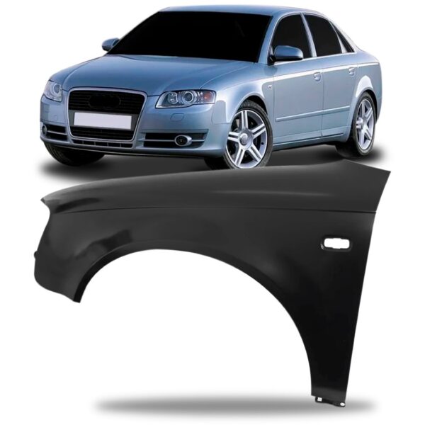 Paralama Para Audi A4 2005 2006 2007  Em Ferro Com Furo Lado Esquerdo