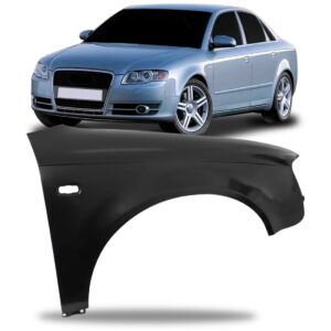Paralama Para Audi A4 2005 2006 2007  Em Ferro Com Furo Lado Direito