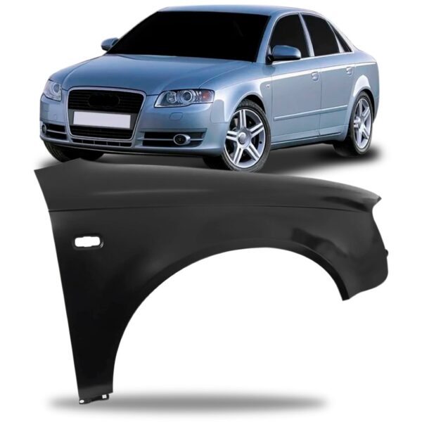 Paralama Para Audi A4 2005 2006 2007  Em Ferro Com Furo Lado Direito