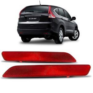 Lanterna Refletor Parachoque Honda Crv 12 2013 2014 1ª Linha Vermelho