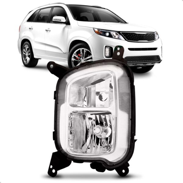 Farol De Milha Auxiliar Sorento 14 15 Foco Simples 1ª Linha Direito Passageiro