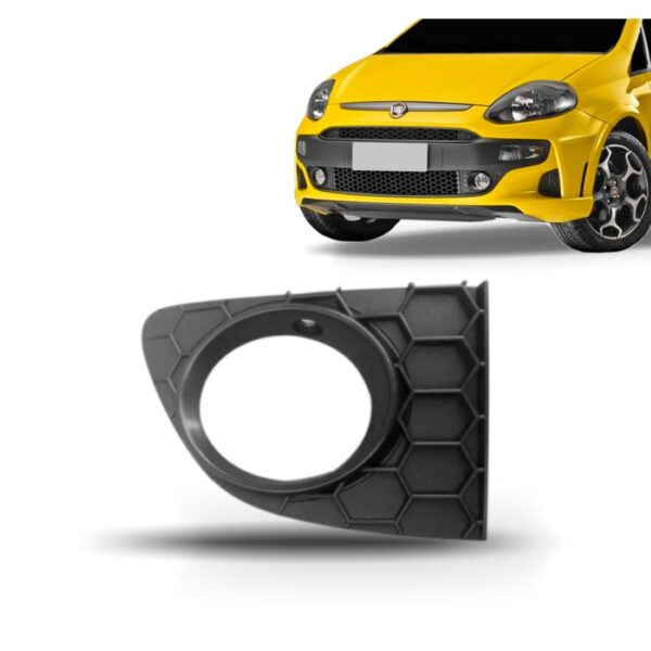 Moldura Farol Milha Punto 2013 14 15 2016 Colmeia Com Furo Lado Direito