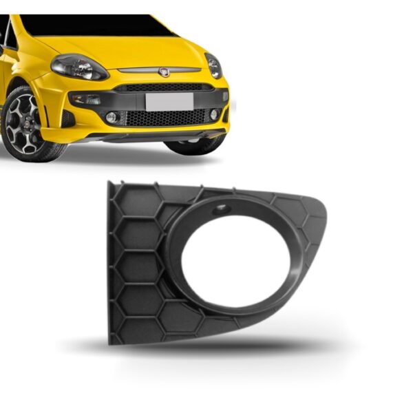 Moldura Farol Milha Punto 2013 14 15 2016 Colmeia Com Furo Lado Esquerdo