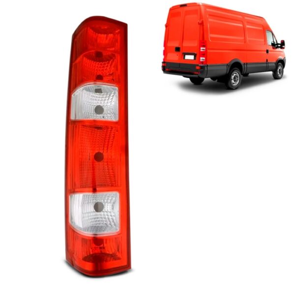 Lanterna Traseira Para Iveco Furgão 2008 A 2020 1ª Linha Esquerdo/motorista Vermelho