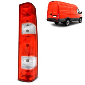 Lanterna Traseira Para Iveco Furgão 2008 A 2020 1ª Linha Direito/passageiro Vermelho