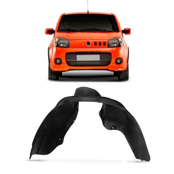 Protetor Caixa De Roda Dianteiro Uno 2011 2012 2013 2014 Lado Esquerdo