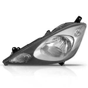 Farol New Fit 2009 A 2012 Manual Cinza Lado Esquerdo