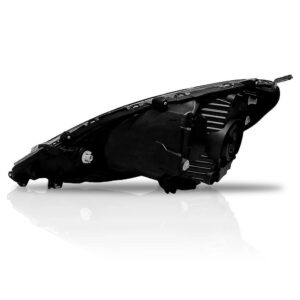 Farol New Fit 2009 A 2012 Manual Cinza Lado Direito