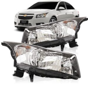 Farol Cruze 2011 2012 2013 Moldura Preta 1ª Linha - Esquerdo/motorista