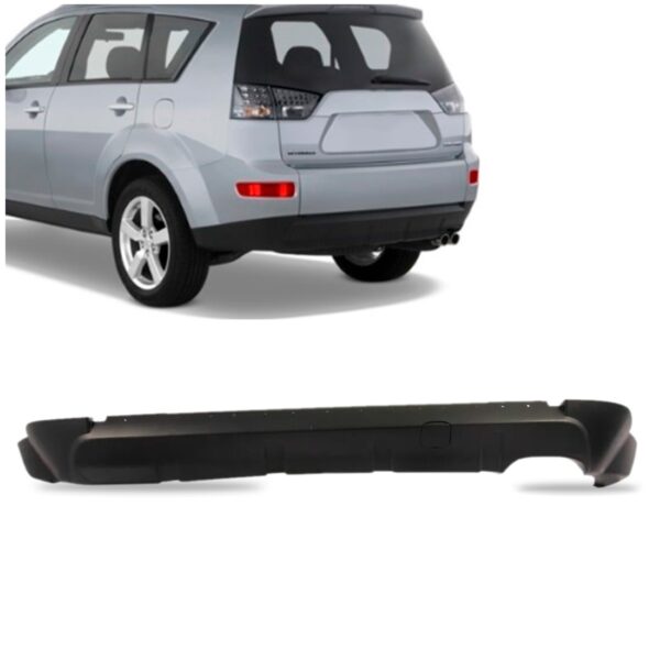 Envolvente Traseiro Outlander 2007 2008 2009 T 1a Linha  Preto