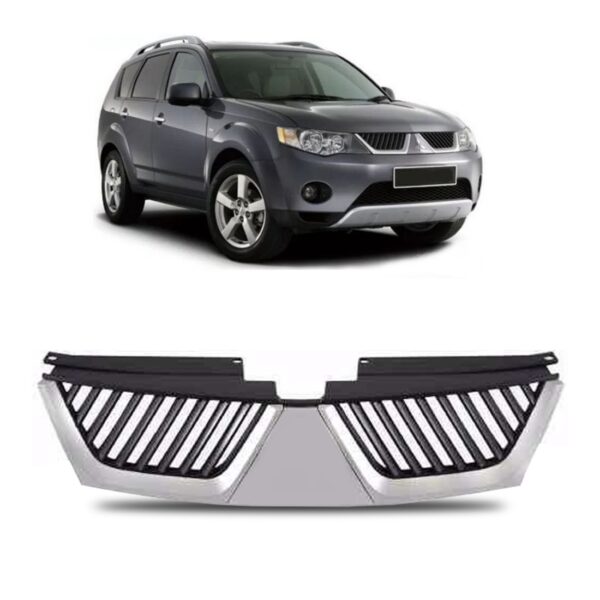 Grade Radiador Outlander 2007 2008 2009 Moldura 1a Linha Cinza