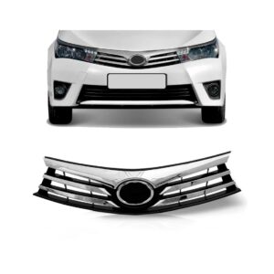 Tela Frontal Corolla 2014 2015 2016 Cromada Com Preto Toyota Preto