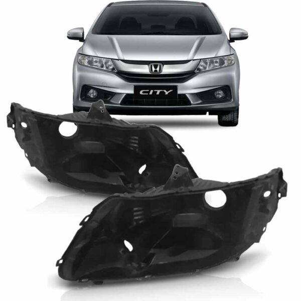 Carcaça De Farol Honda City 2014 2015 2016 2017 Lado Direito