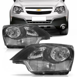Farol Captiva 2015 2016 2017 Mascara Negra Manual 1ª Linha Esquerdo/motorista