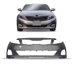 Para-choque Dianteiro Optima 14 A 2016 S/furo Esguicho Novo Preto