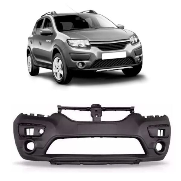 Envolvente Dianteiro Sandero Stepway 2015 A 2019 1a Linha  Preto