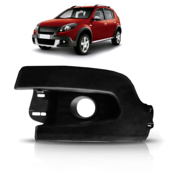Tela Frontal Farol Milha Renault Sandero Stepway 2012 13 14 Lado Esquerdo