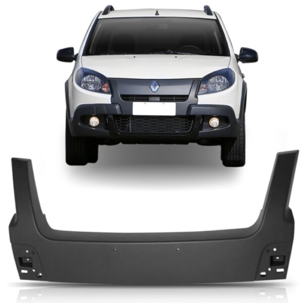 Moldura Parachoque Dianteiro Sandero Stepway 12 A 14 Preto