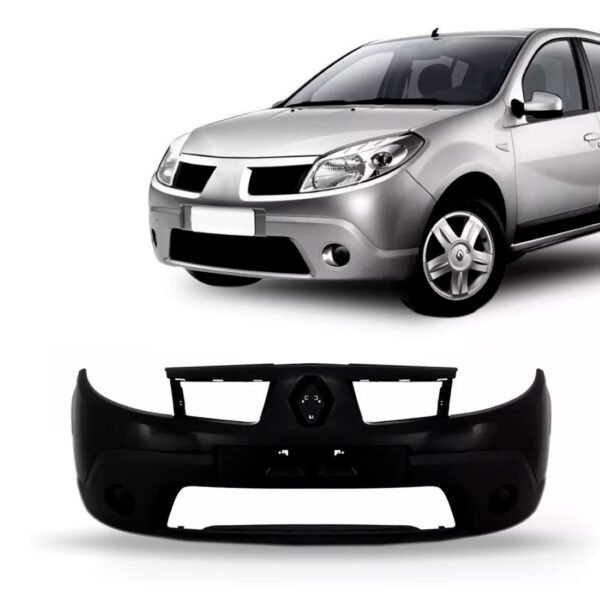 Parachoque Dianteiro Sandero 2008 A 2011 S/furo 1a Linha  Preto