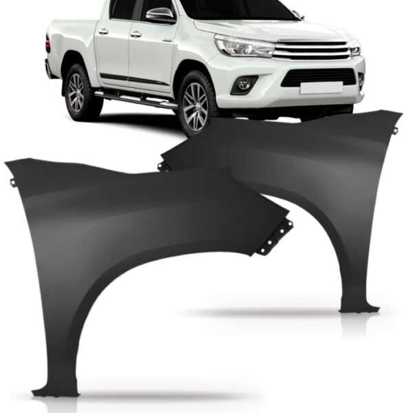 Paralama Hilux Srv 2016 2017 Cabine Simples Sem Furo Pisca Lado Esquerdo