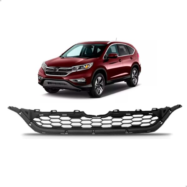 Grade Radiador Crv 2015 A 2017 Inferior Sem Moldura Preto