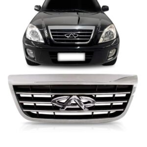 Grade Radiador Tiggo 2010 2011 2012 2013 Preto Com Friso Cro Preto