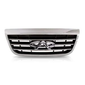 Grade Radiador Tiggo 2010 2011 2012 2013 Preto Com Friso Cro Preto