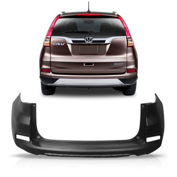 Parachoque Traseiro Crv 15 2016 2017 S/furo Sensor 1a Linha