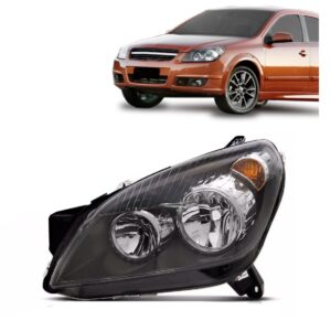 Farol Vectra 2006 2007 2008 Fume Com Aro Cromado 1ª Linha Esquerdo/motorista