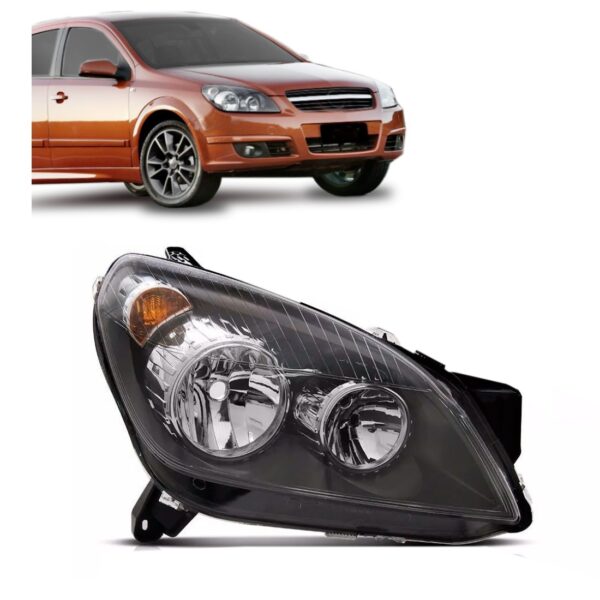 Farol Vectra 2006 2007 2008 Fume Com Aro Cromado 1ª Linha Direito/passageiro