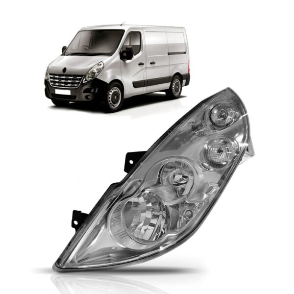 Farol Master 2013 A 2022 Manual Elétrico Sem Auxiliar Lado Esquerdo