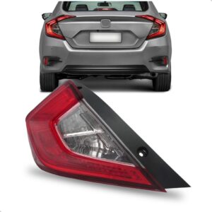 Lanterna Traseira Canto Civic 2017 A 2021 Americano Com Led Lado Esquerdo