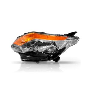 Farol Triton 17 18 Com Sinaleira Ambar Manual Mascara Negra Lado Esquerdo