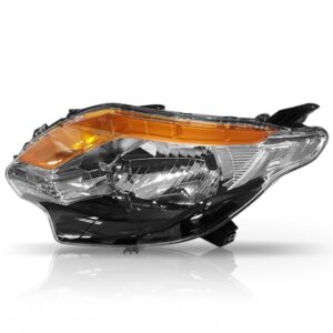 Farol Triton 17 18 Com Sinaleira Ambar Manual Mascara Negra Lado Direito