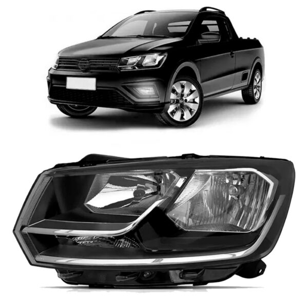 Farol Foco Duplo Gol Saveiro G7 2016 A 2020 1ª Linha - Esquerdo/motorista