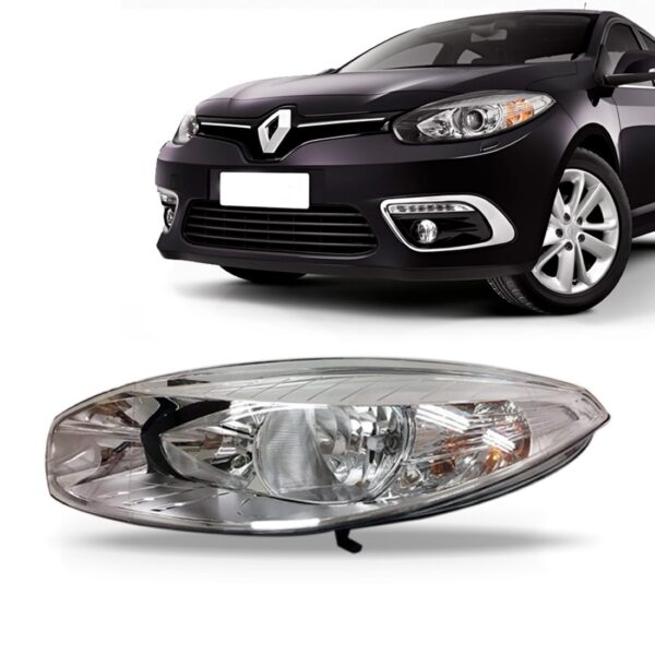 Farol Para Fluence Renault 2010 A 2016 Eletrico Com Motor Lado Esquerdo