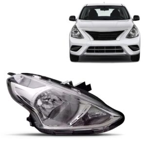 Farol Versa 2016 2017 2018 Manual Cromado 1ª Linha Direito/passageiro