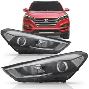 Farol Tucson 17 18 19 20 21 2022 Eletrico Com Motor 1ª Linha - Esquerdo/motorista