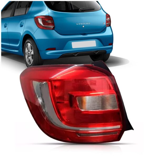Lanterna Traseira Sandero 2015 2016 2017 Bicolor C/ Garantia Lado Esquerdo