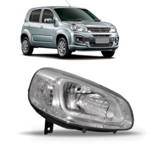 Farol Uno 2015 A 2018 Cristal 1ª Linha Direito/passageiro