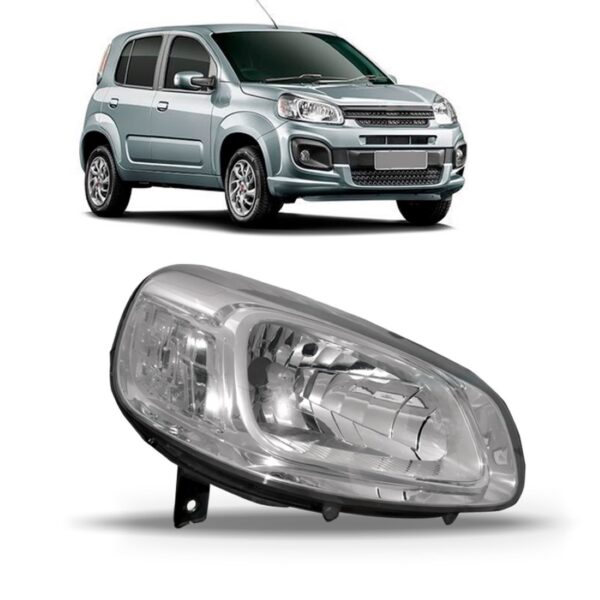 Farol Uno 2015 A 2018 Cristal 1ª Linha Direito/passageiro