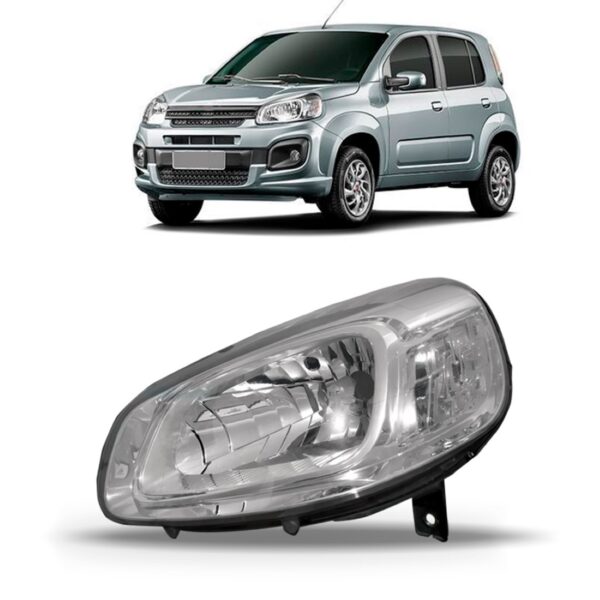 Farol Uno 2015 A 2018 Cristal 1ª Linha Esquerdo/motorista