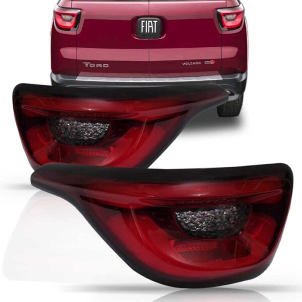 Lanterna Traseira Fiat Toro 2016 2017 2018 Com Led Lado Esquerdo