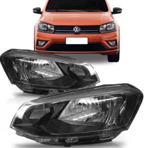 Farol Gol G7 Mascara Negra 16 17 2018 Foco Simples 1ª Linha - Direito/passageiro