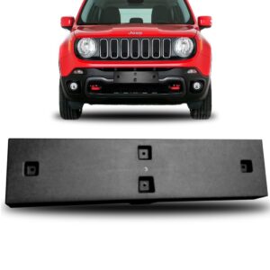 Suporte De Placa Jeep Renegade 2015 2016 2017 2018 Preto