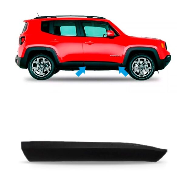 Moldura Lateral Dianteira Jeep Renegade Trailhawk 15 A 2018 Lado Direito